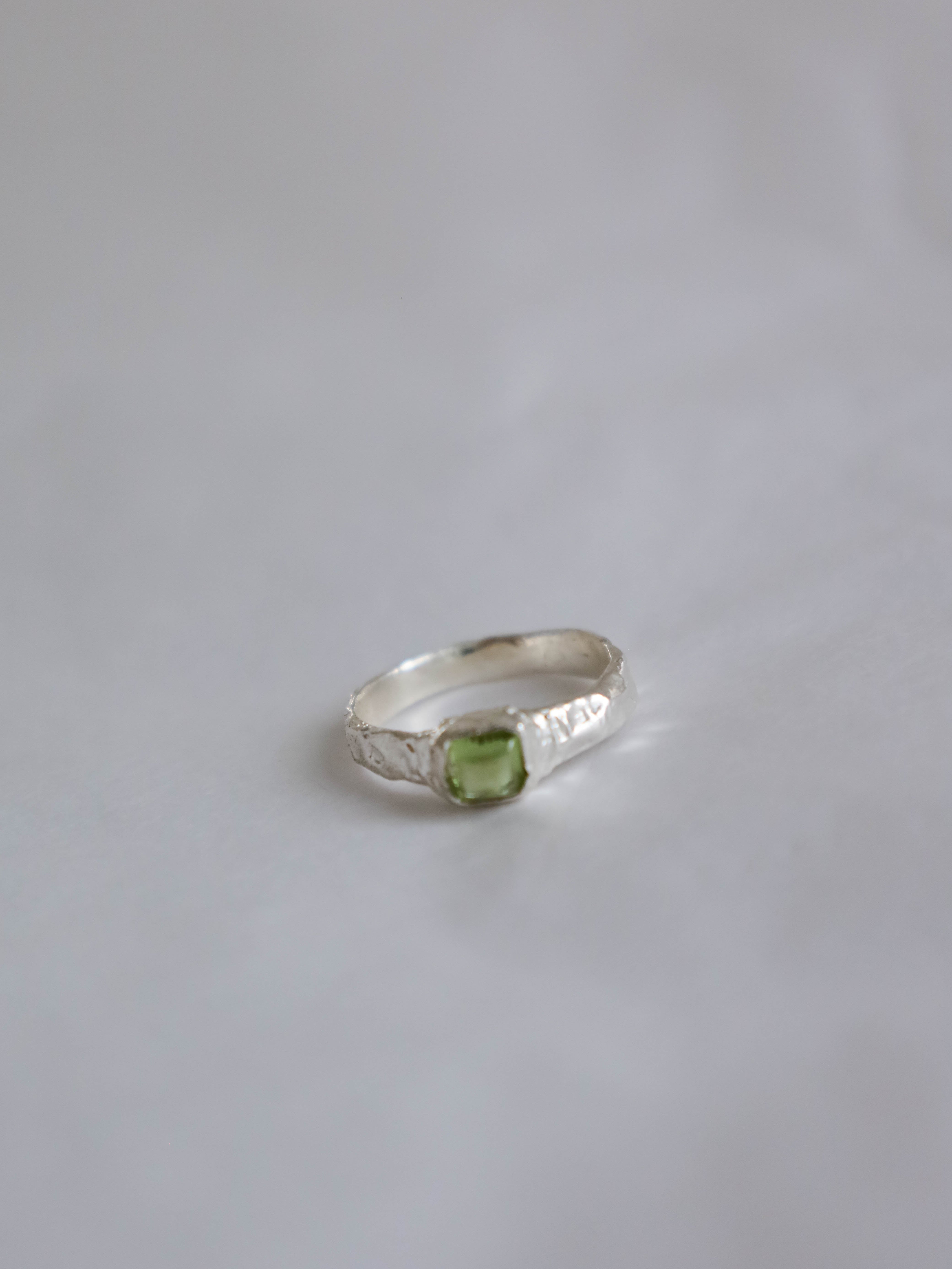 Jade Ring Silver