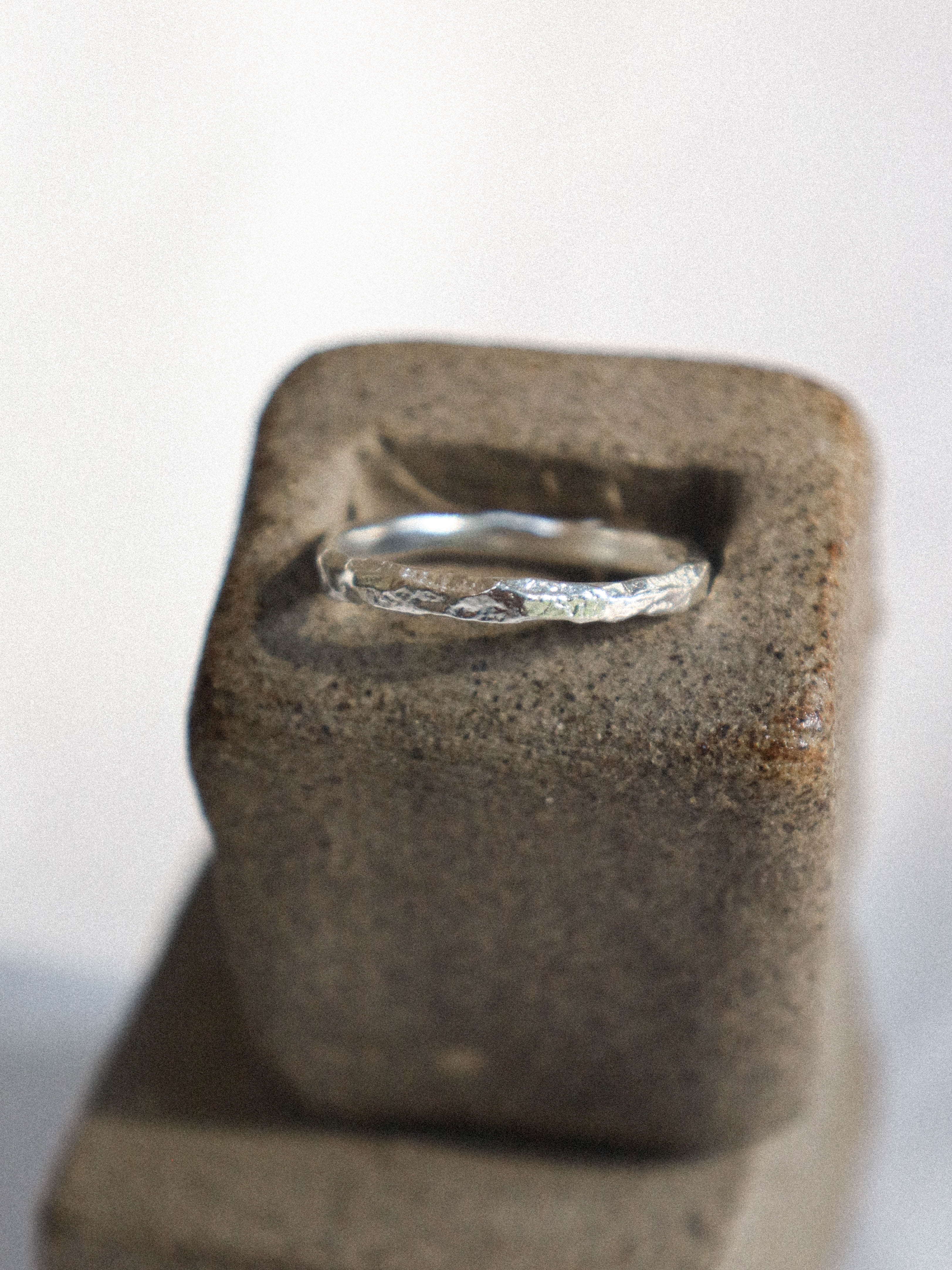 Sand Ring Silver