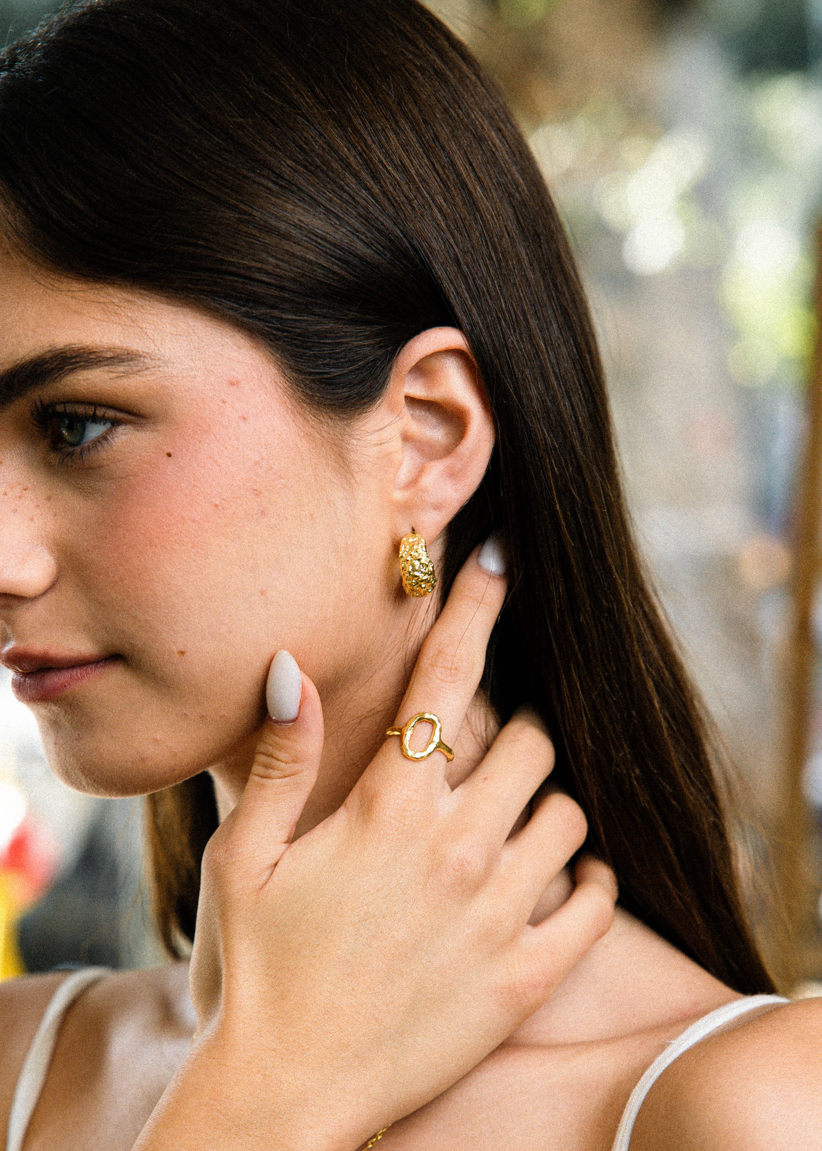 Chuncky Almog Earrings Gold