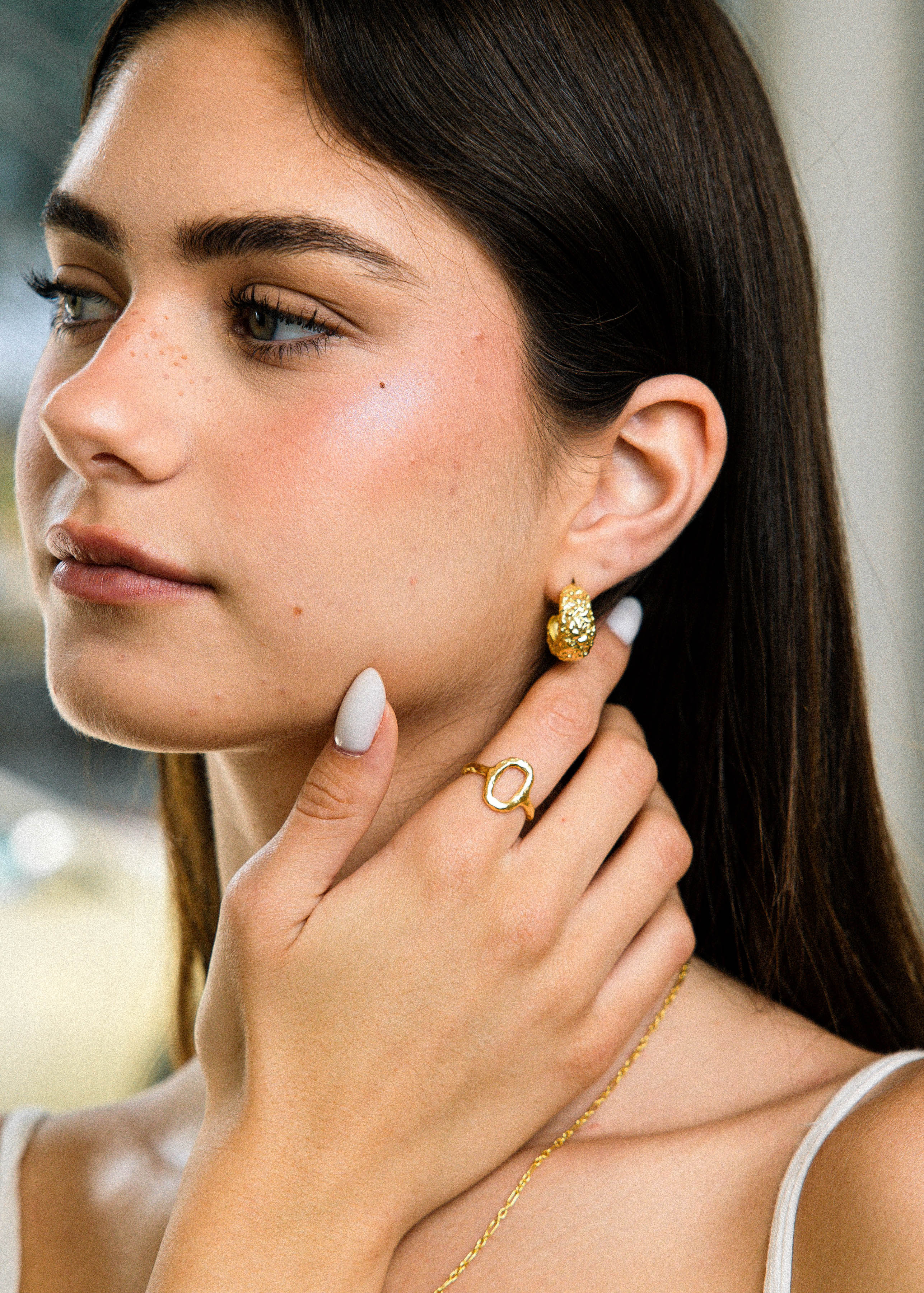 Chuncky Almog Earrings Gold