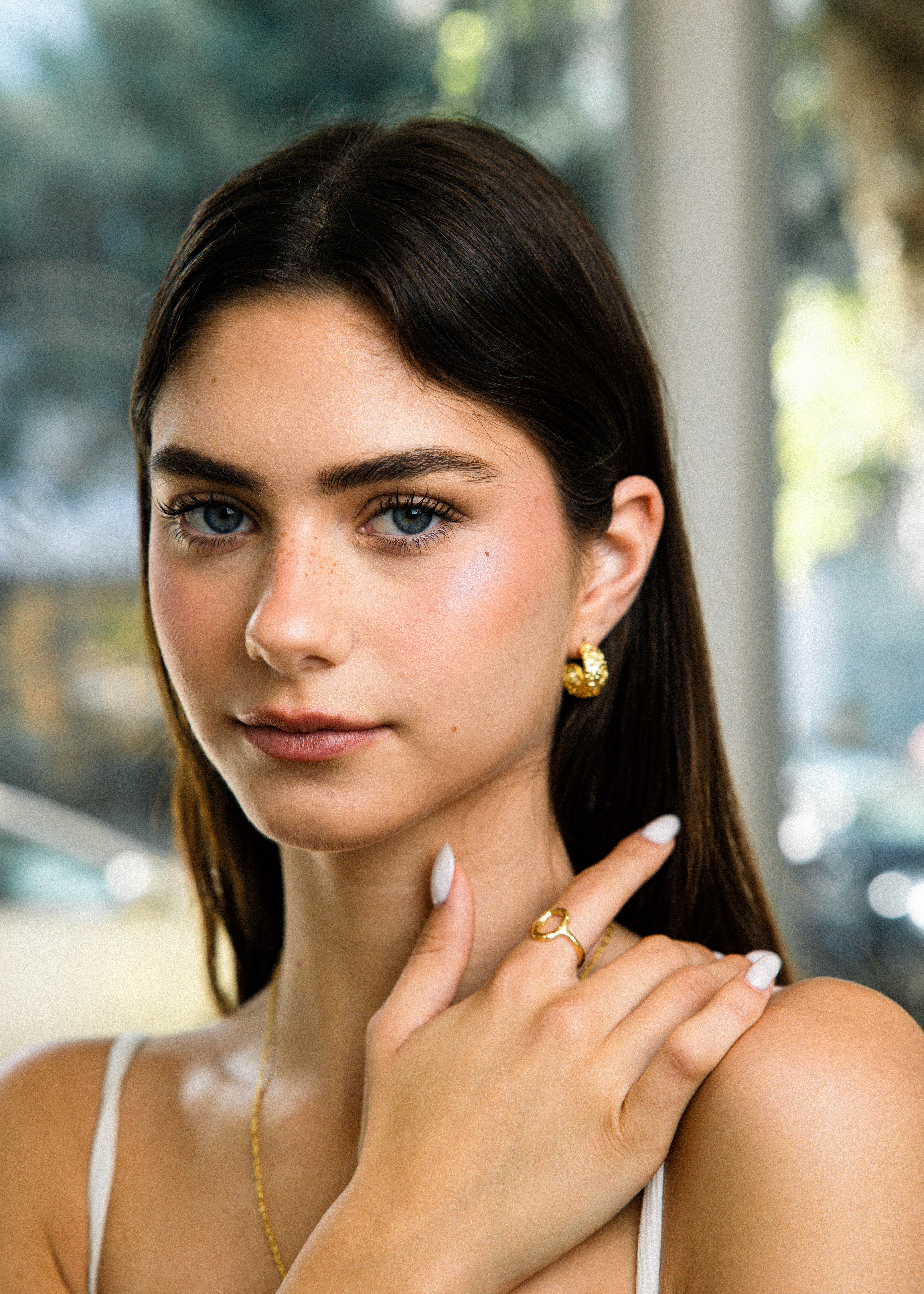 Chuncky Almog Earrings Gold