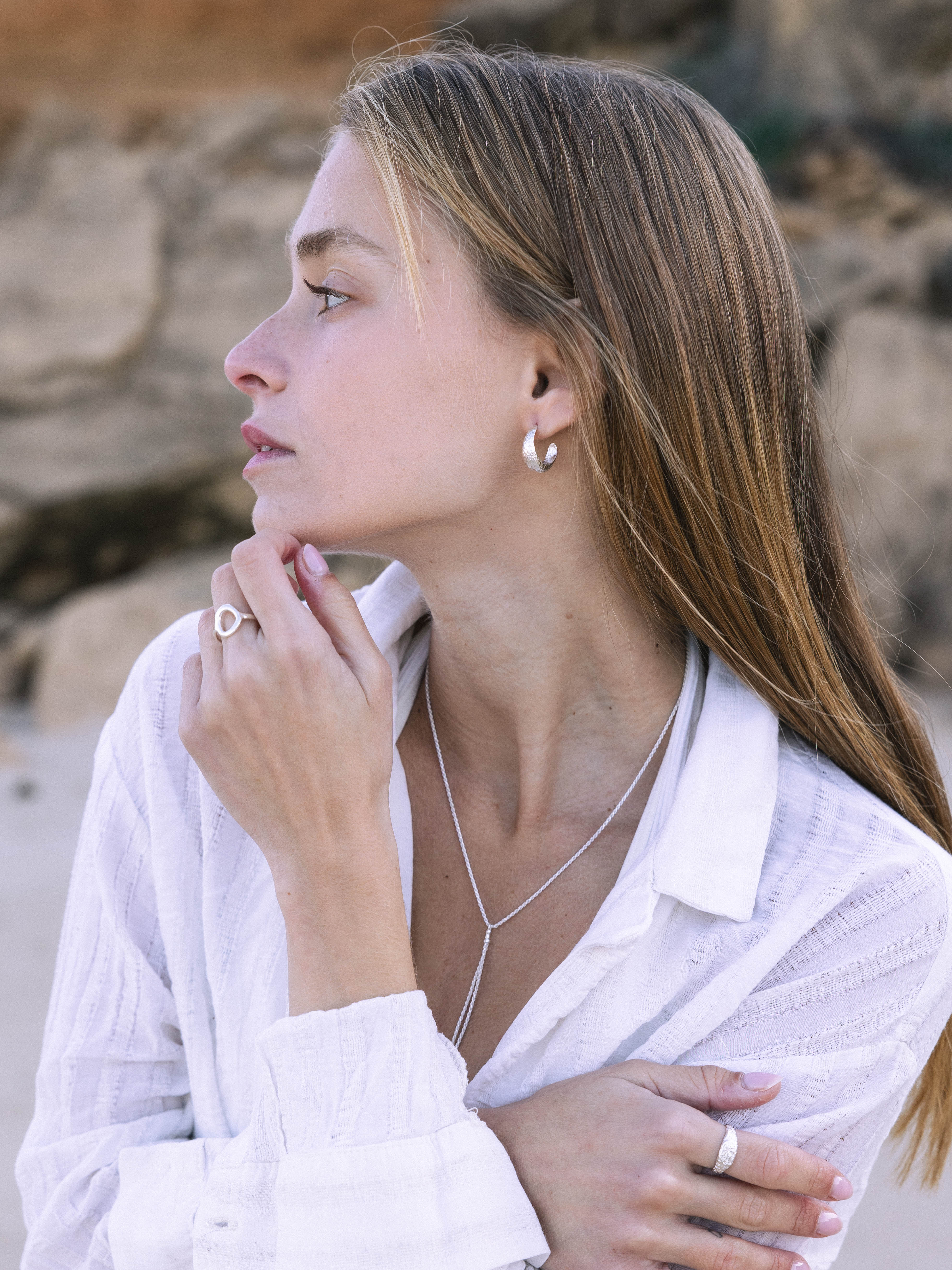 Aria Earrings Silver