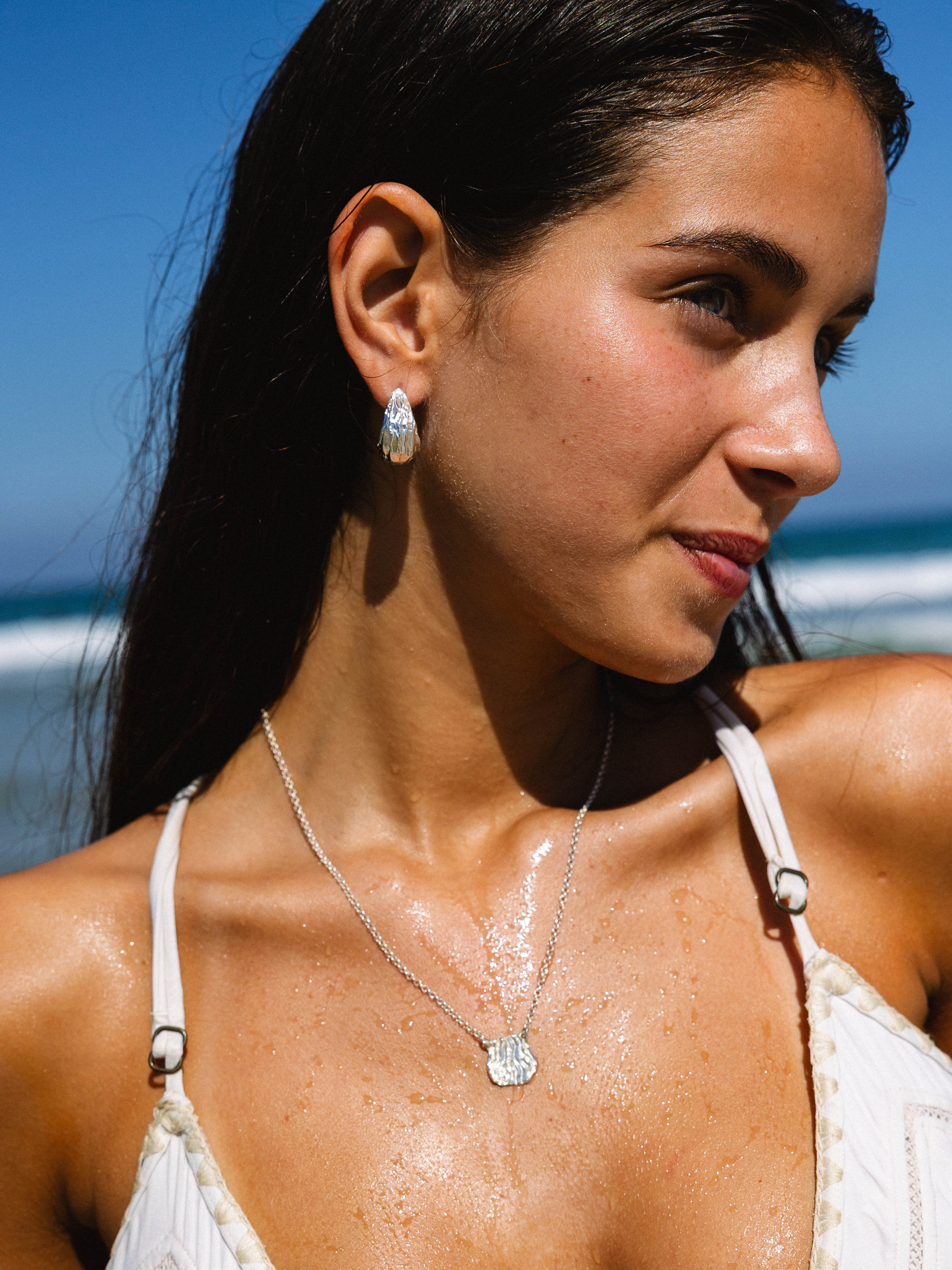 Coral Necklace Silver