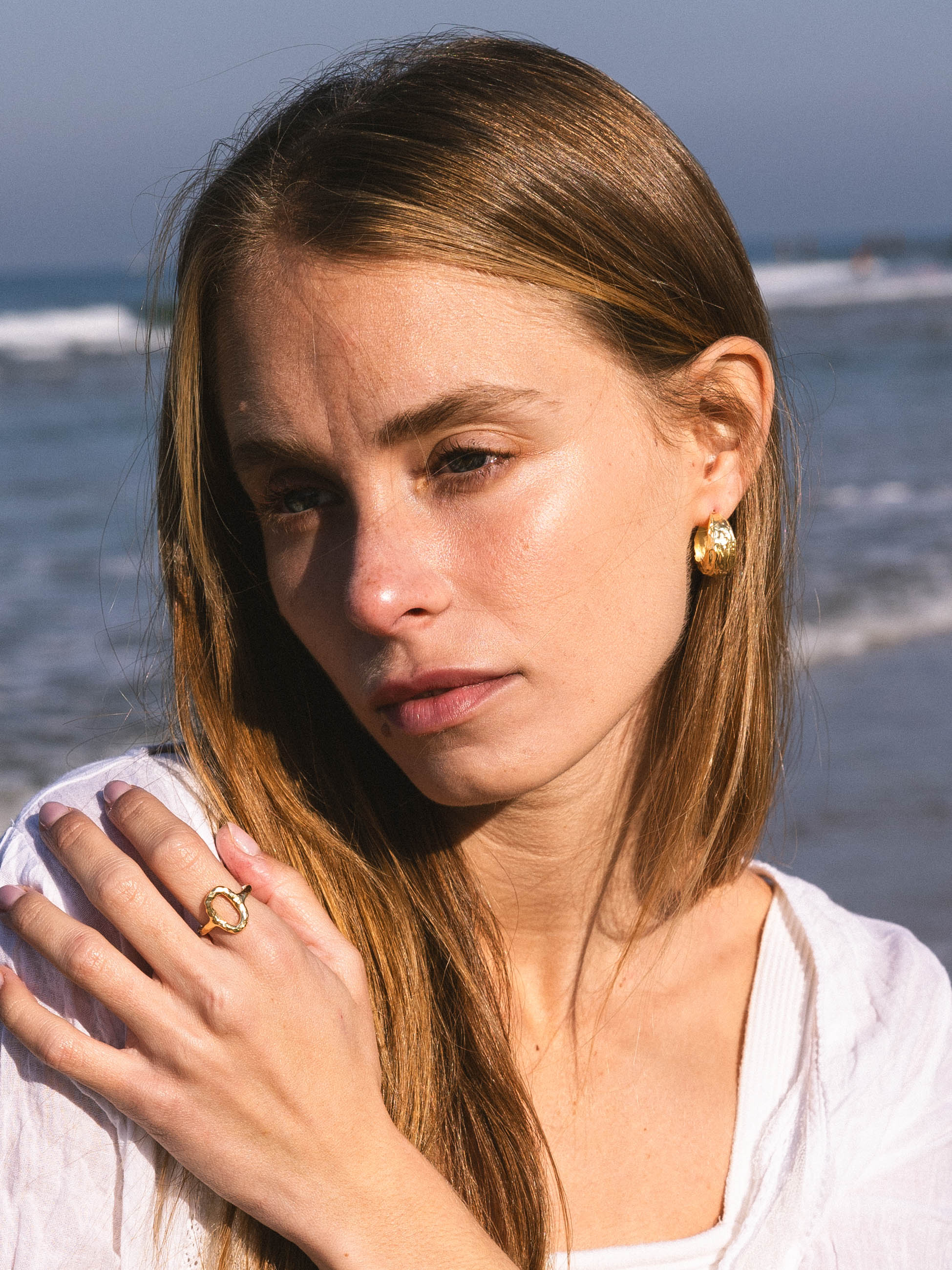 Mist Earrings 14K Gold