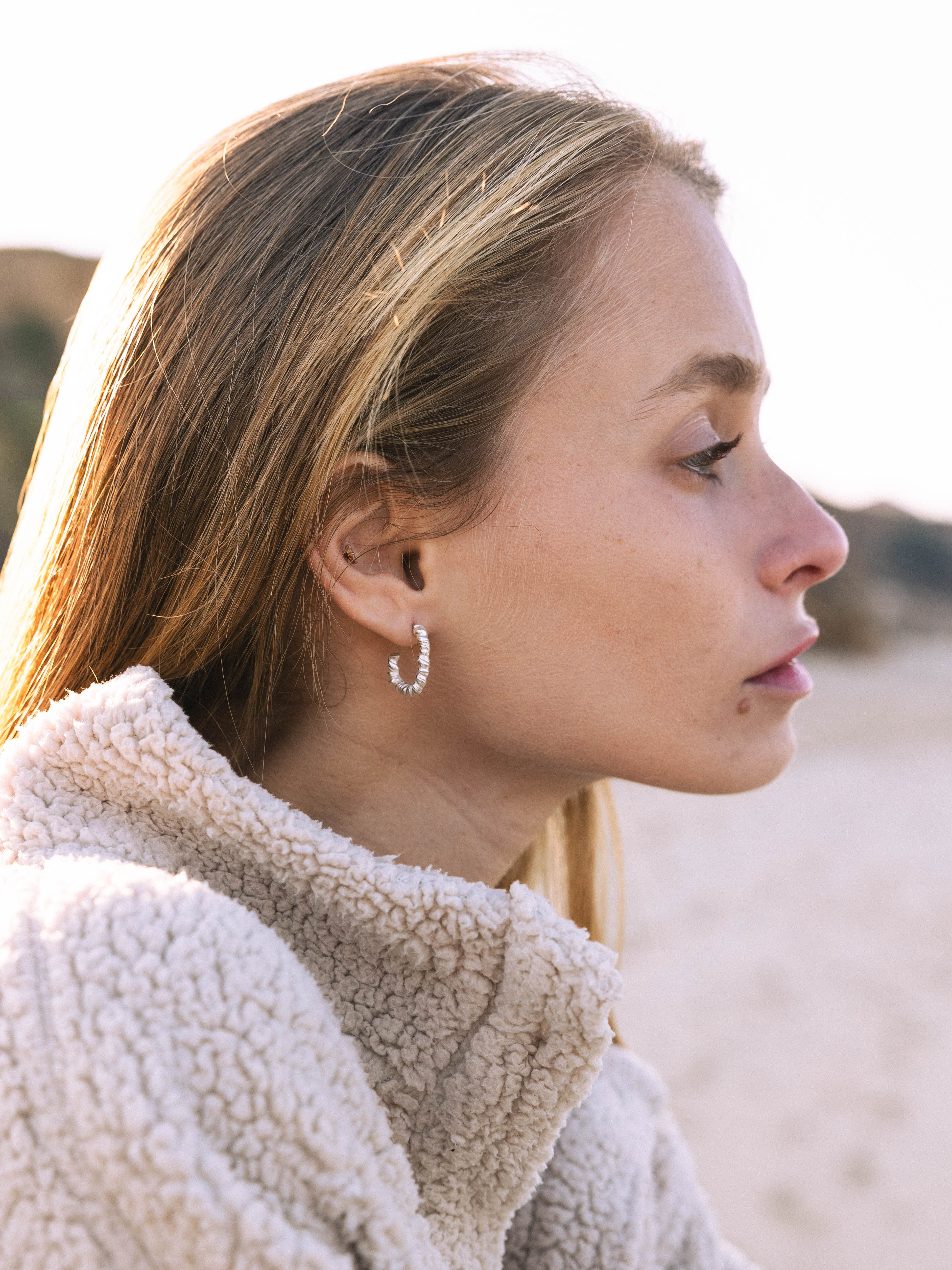 Rope Earrings Silver