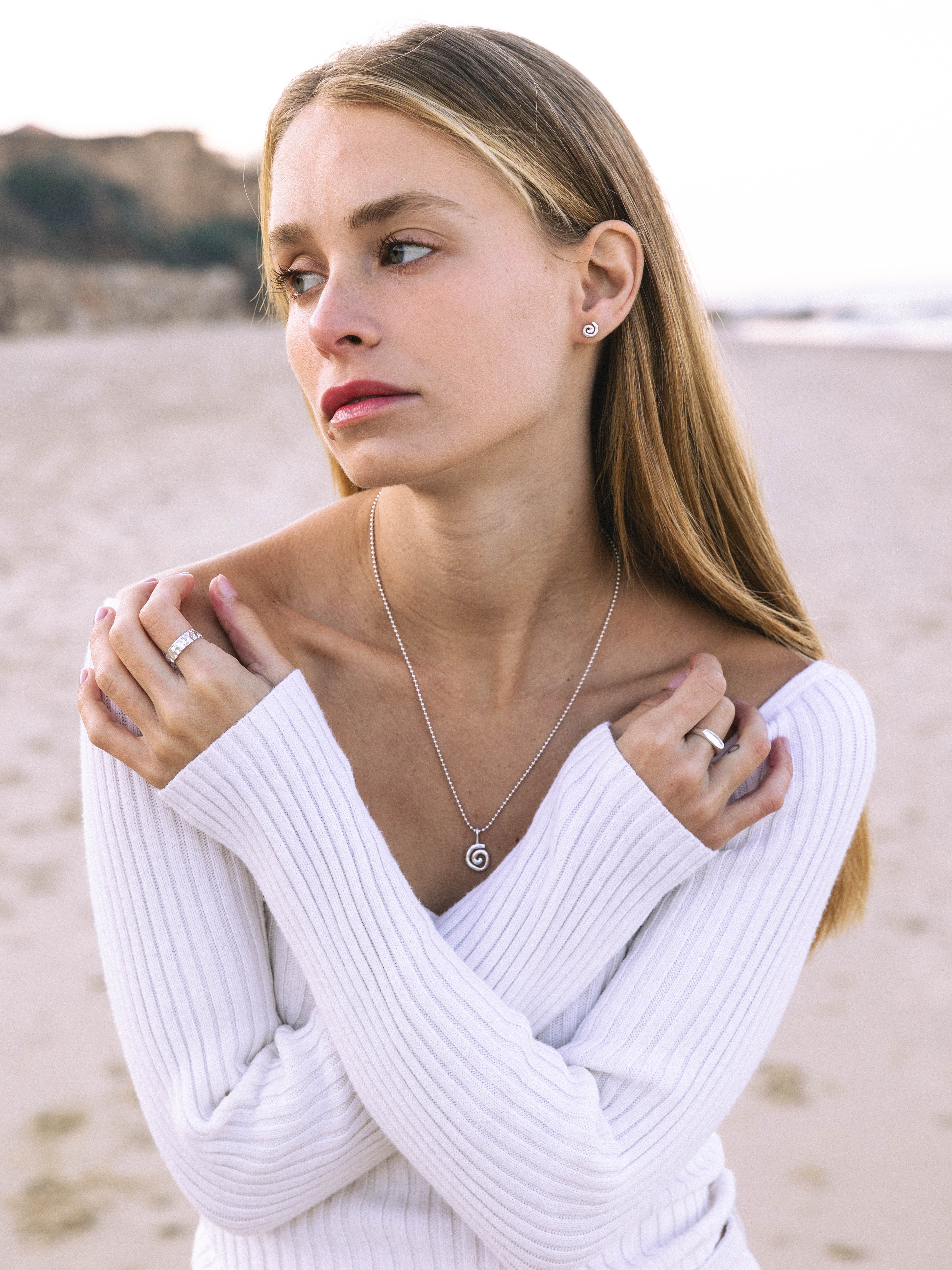Spiral Necklace Silver
