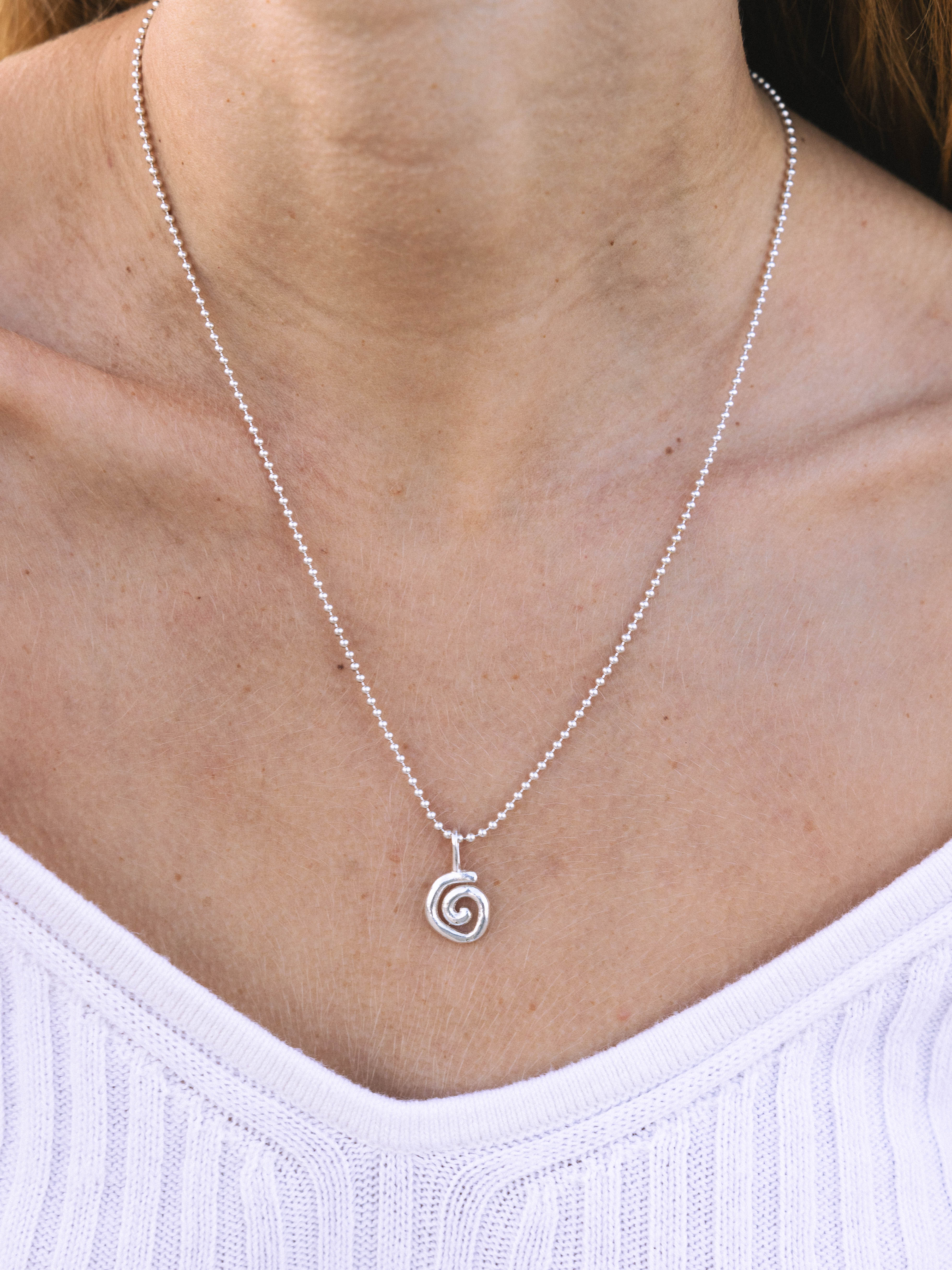 Spiral Necklace Silver