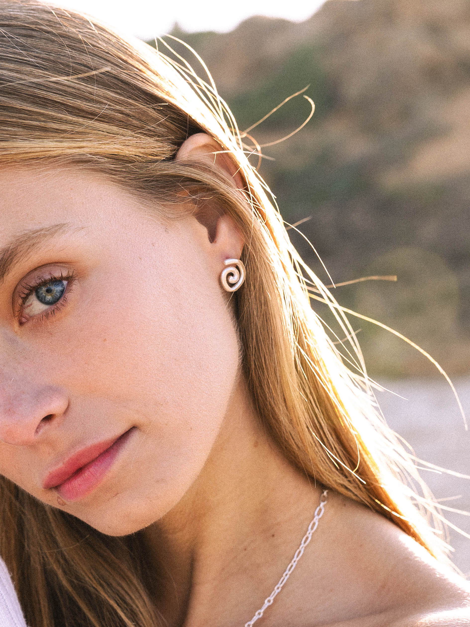 Spiral Studs Silver