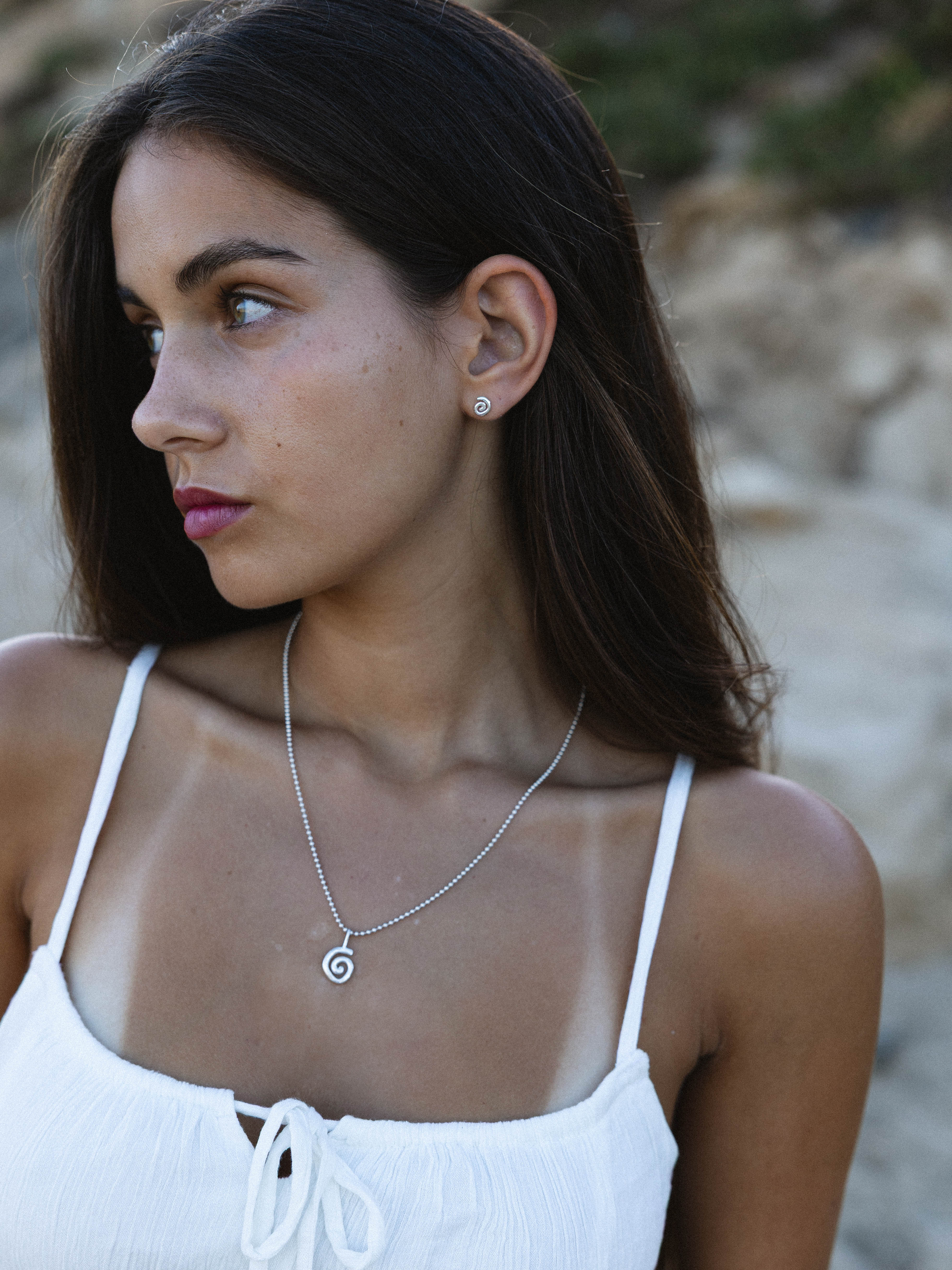 Spiral Necklace Silver