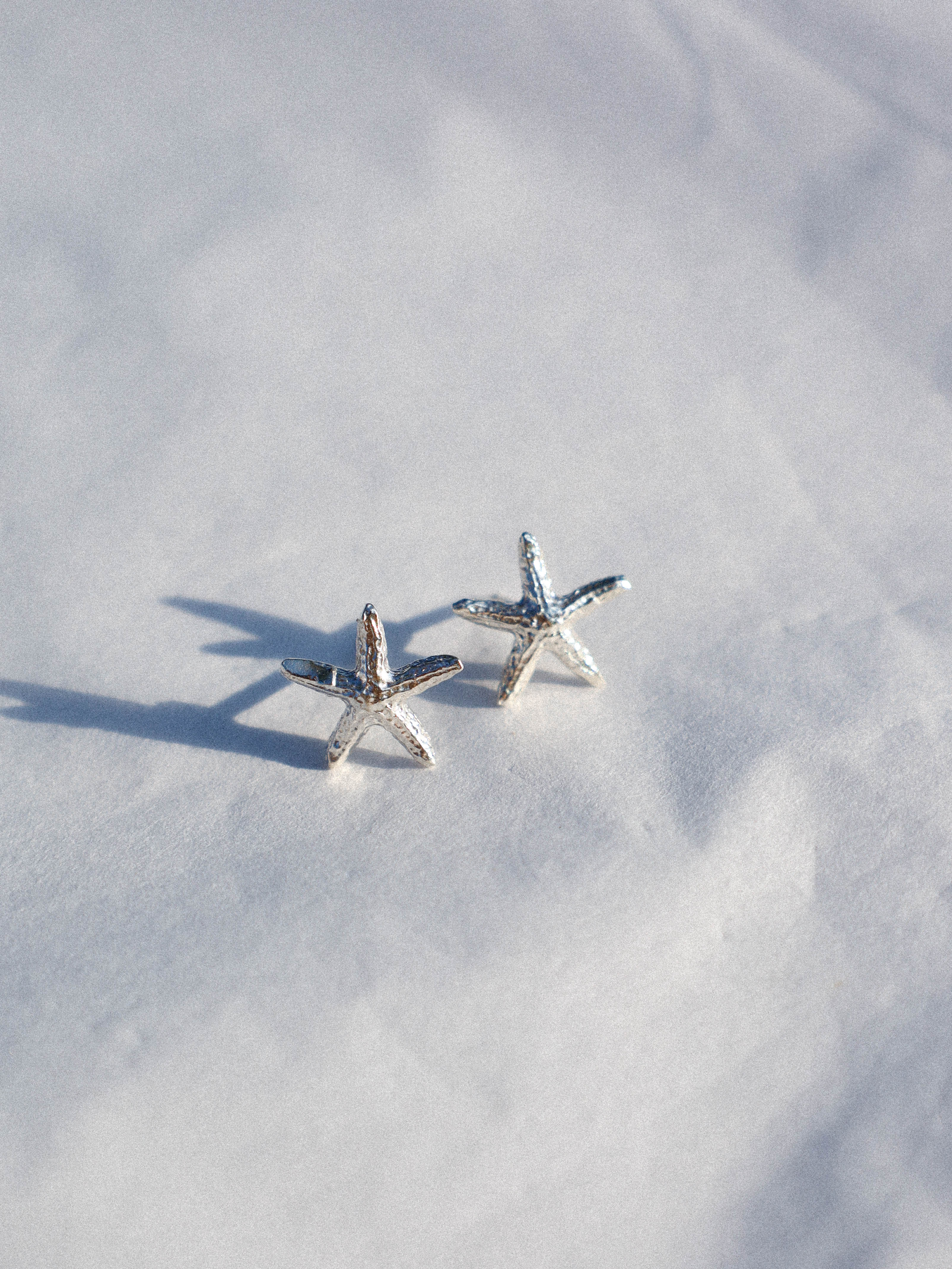 Starfish Studs Silver