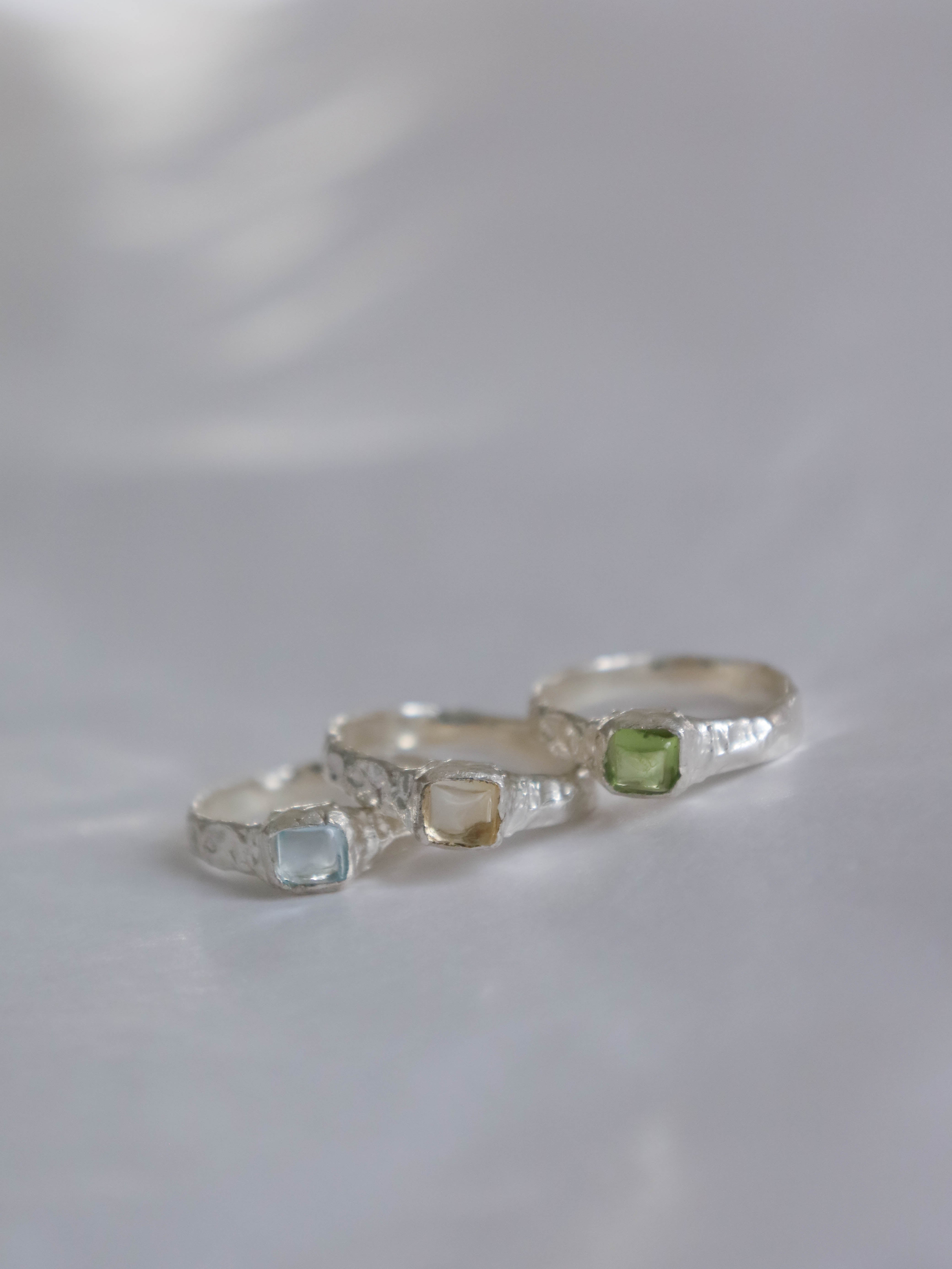 Jade Ring Silver
