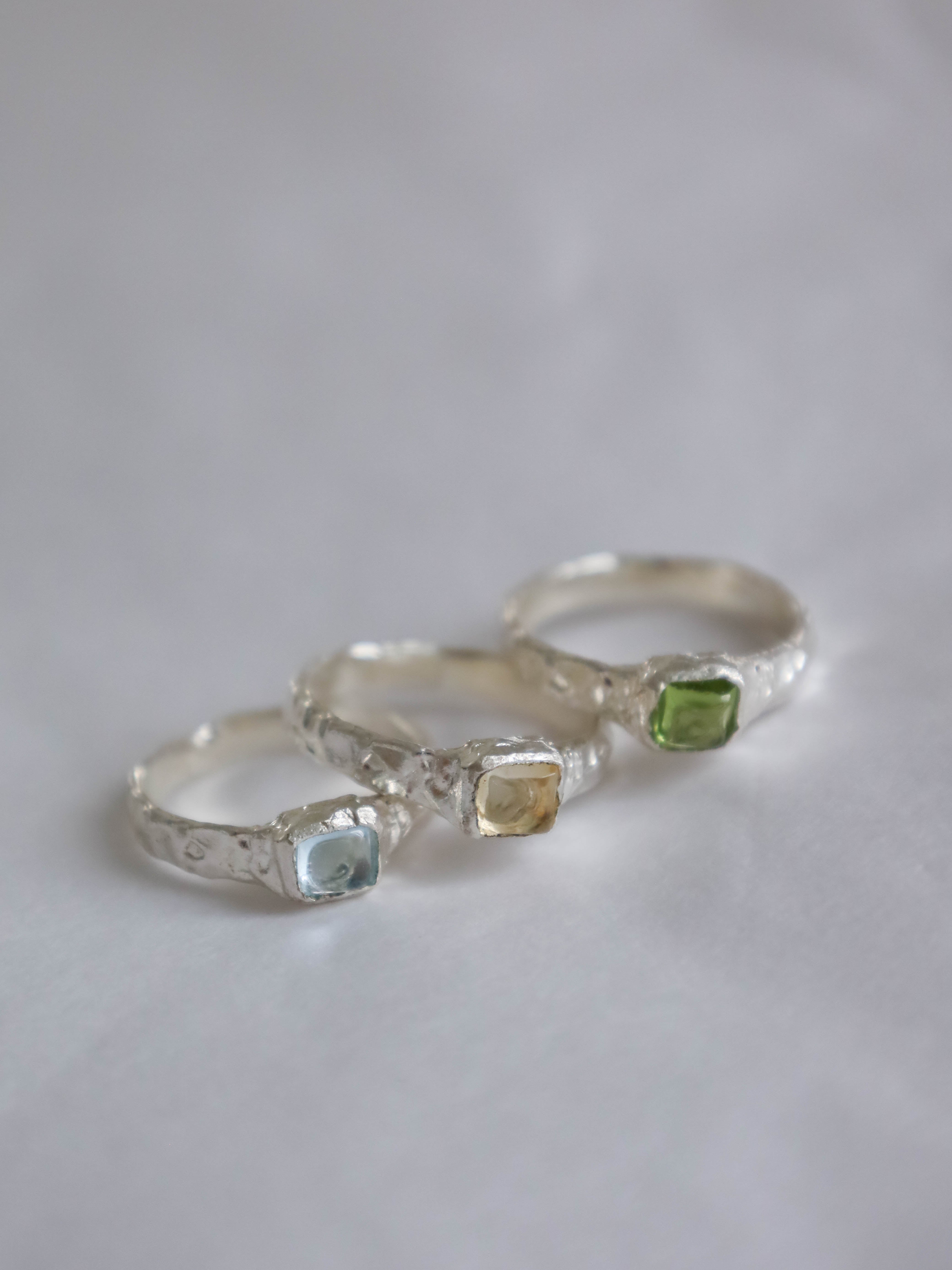 Jade Ring Silver