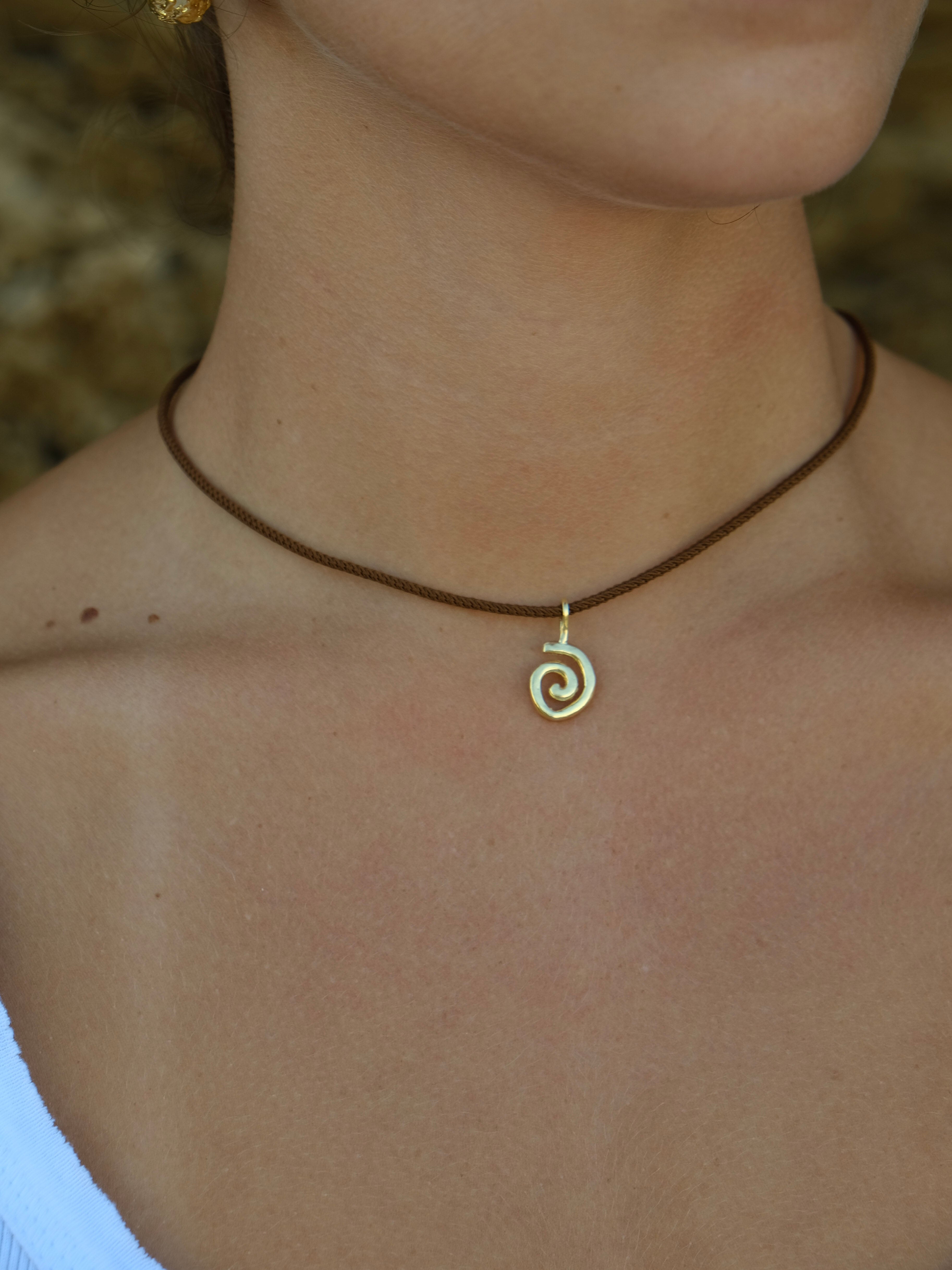 Spiral Necklace Gold | LIMITED