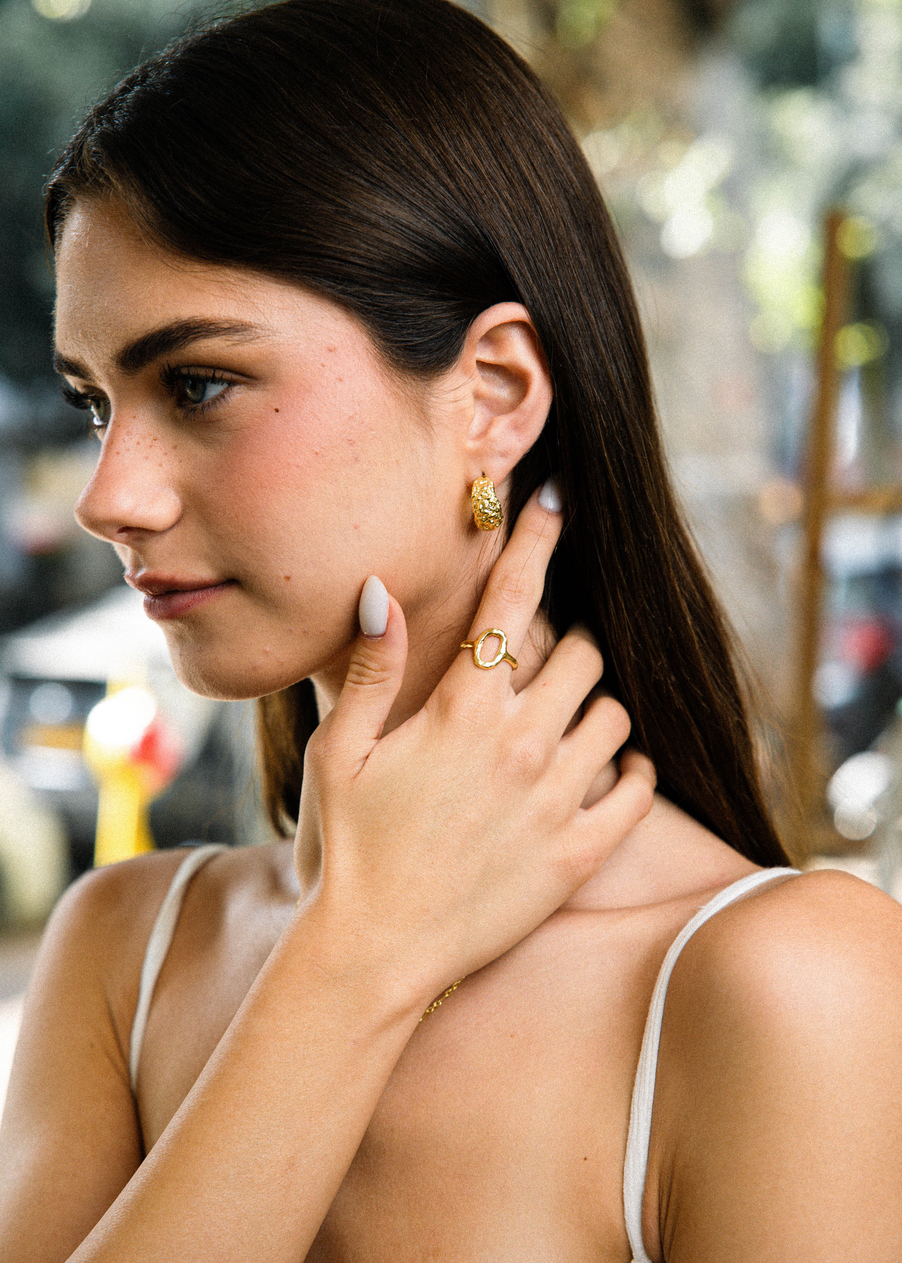 Chuncky Almog Earrings Gold