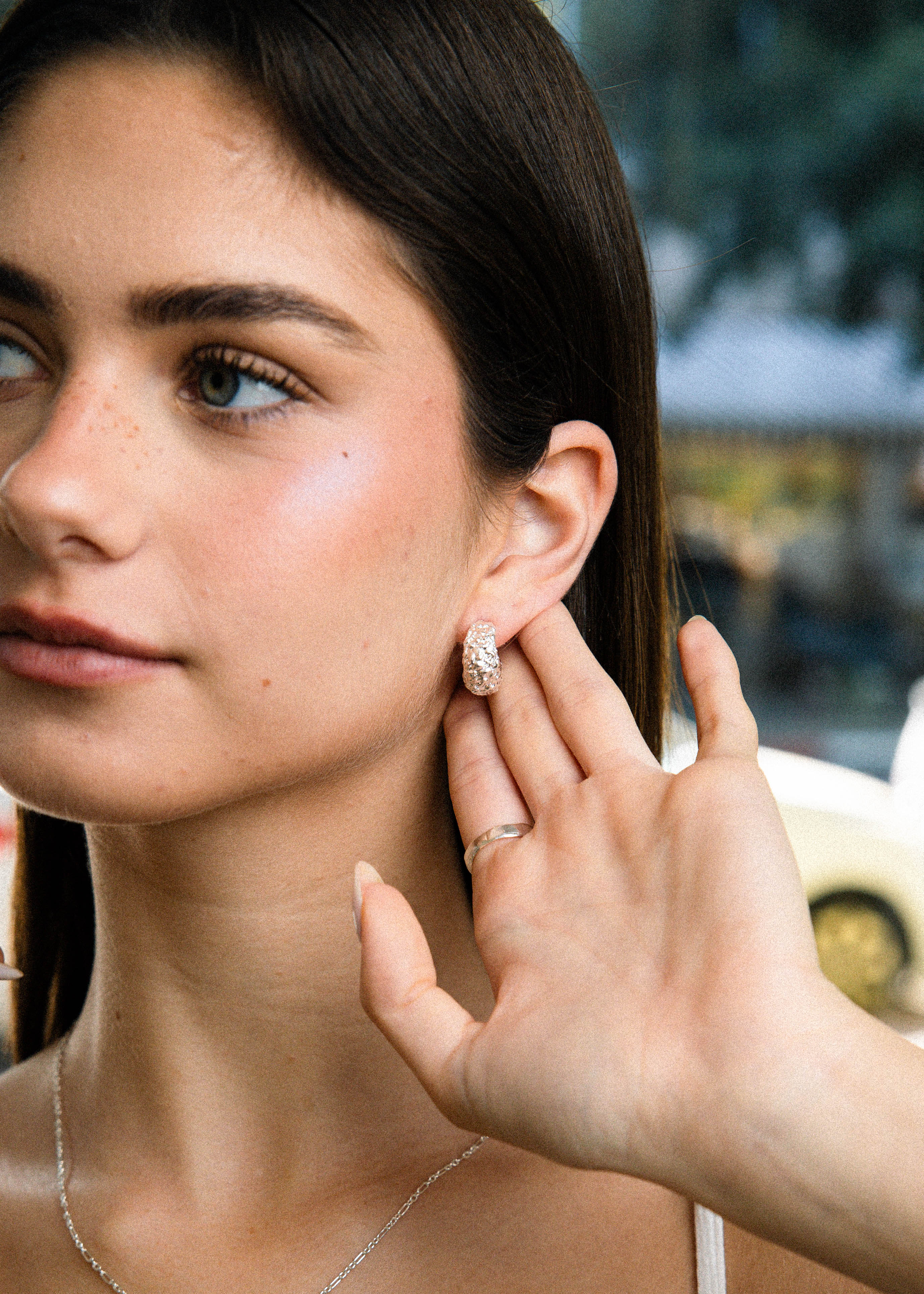 Chuncky Almog Earrings Silver