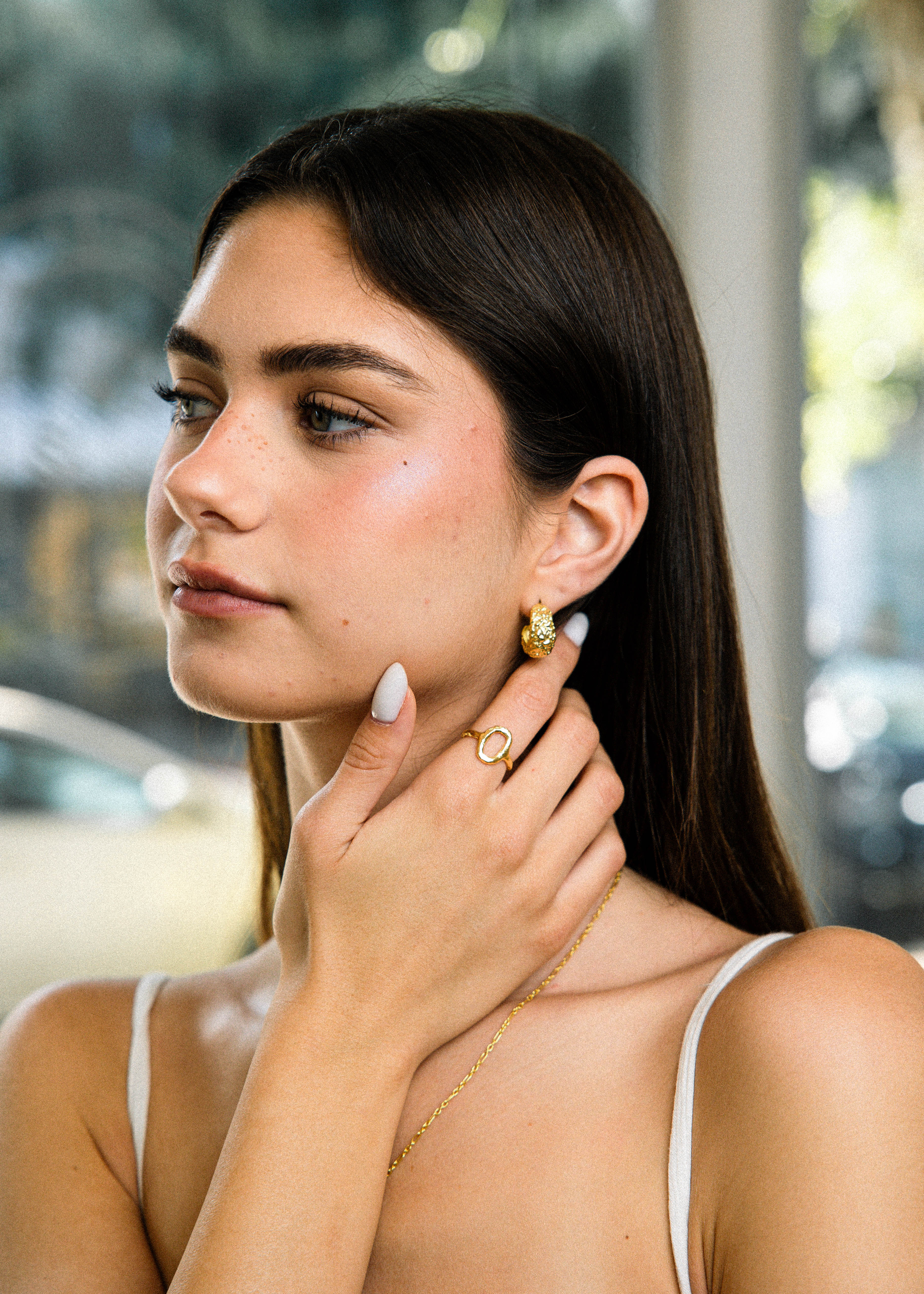 Chuncky Almog Earrings Gold