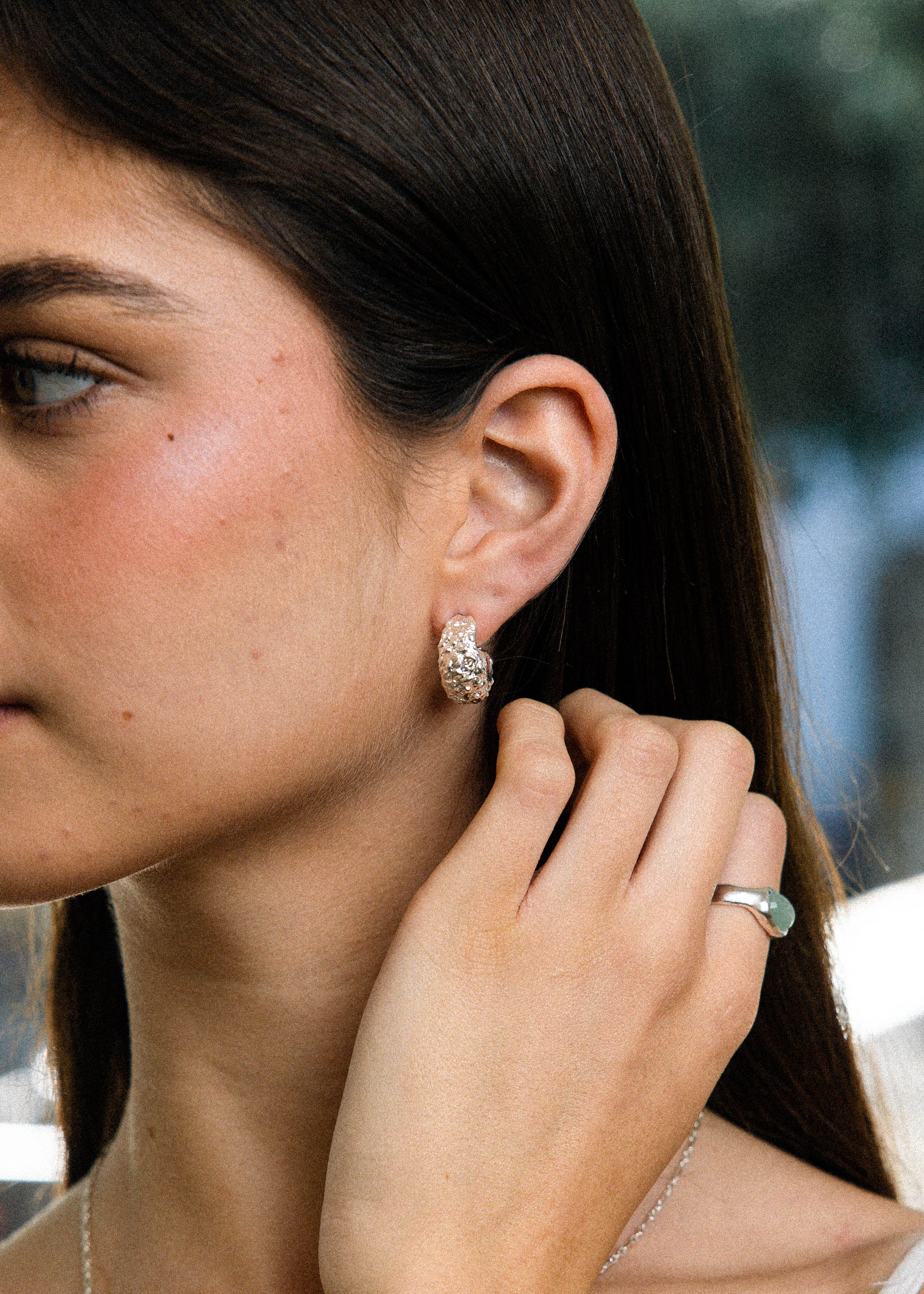 Chuncky Almog Earrings Silver
