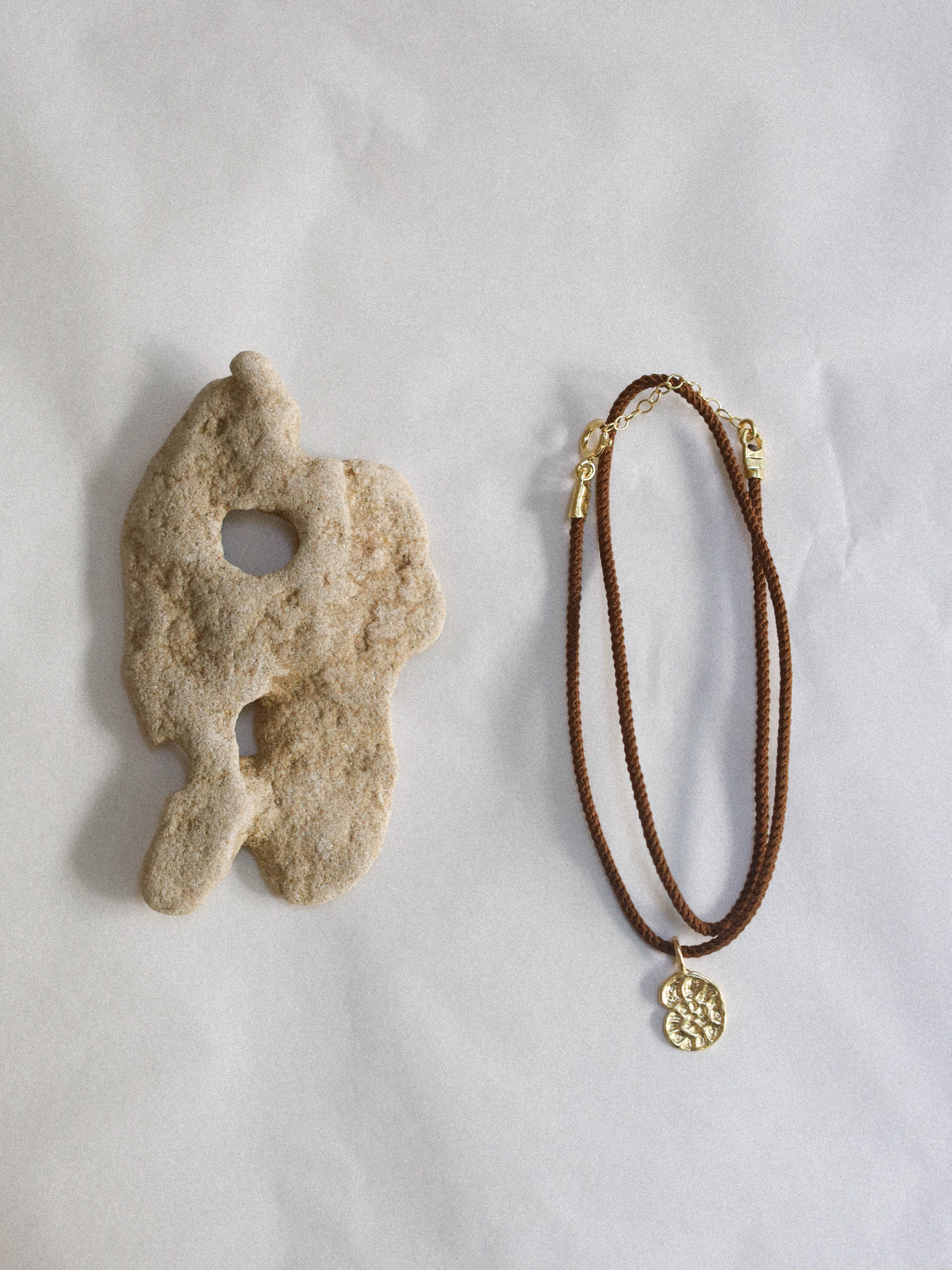 Fossil Necklace Gold | LIMITED