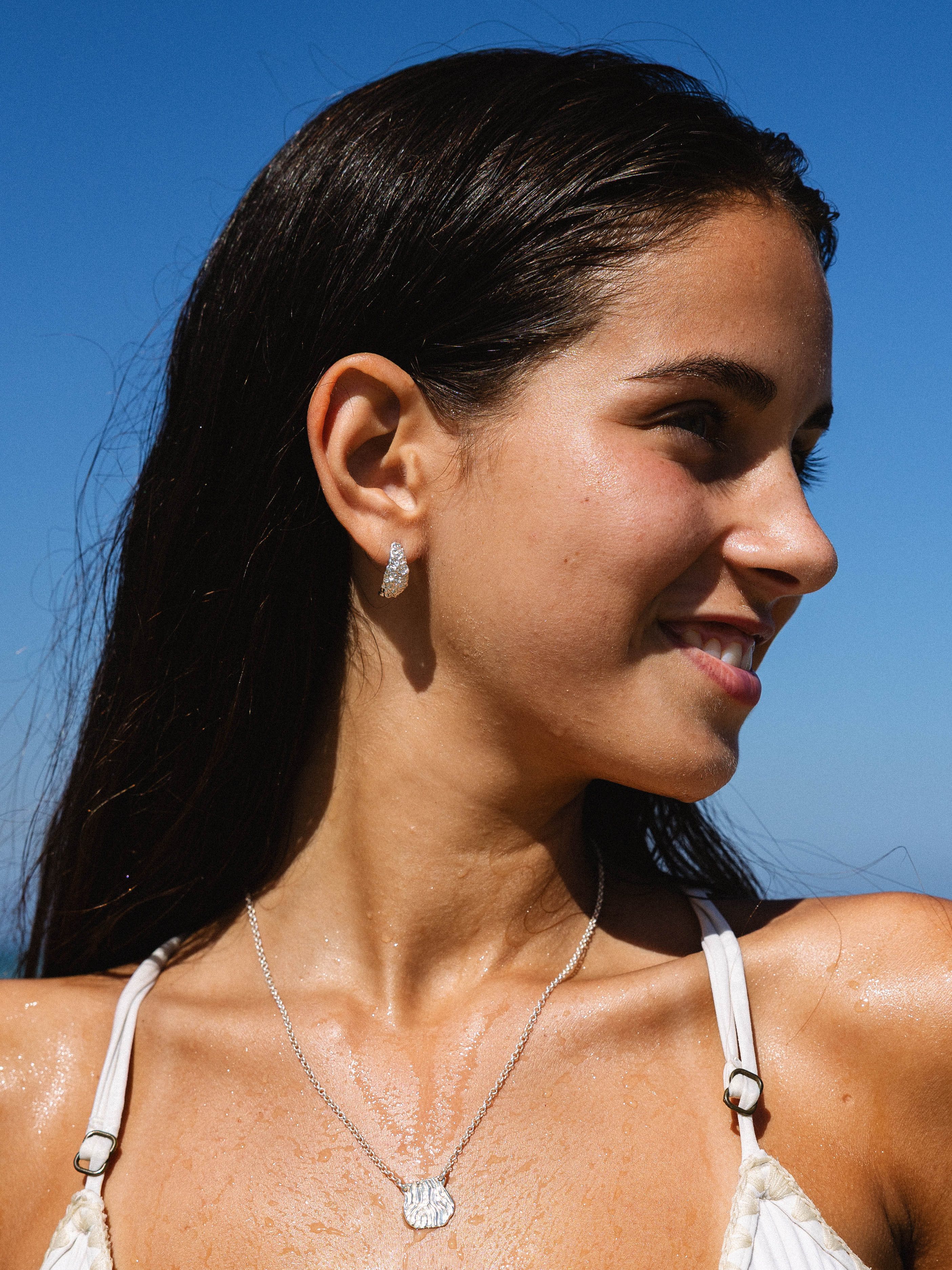 Coral Necklace Silver