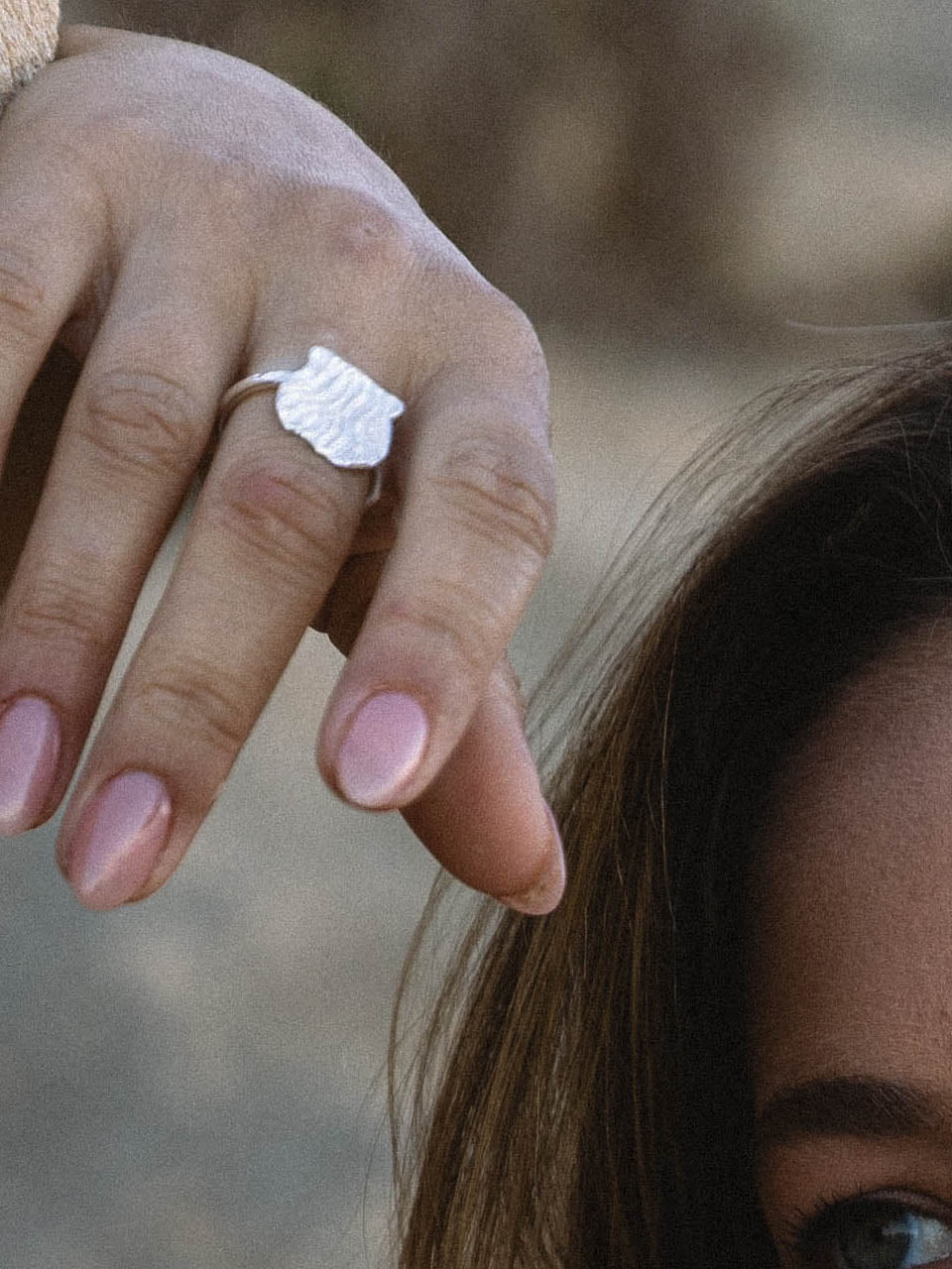 Coral Ring Silver