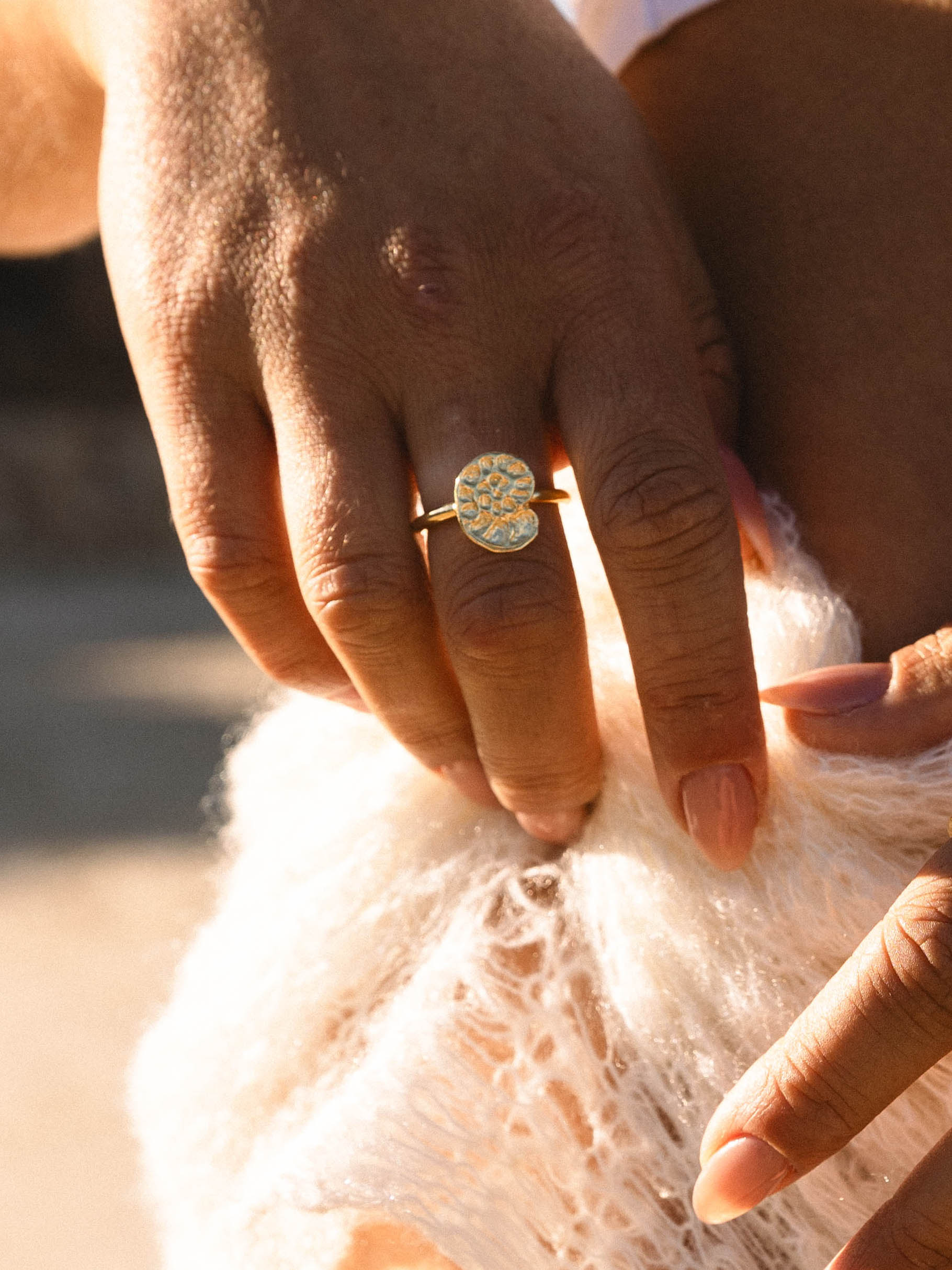 Fossil Ring Gold