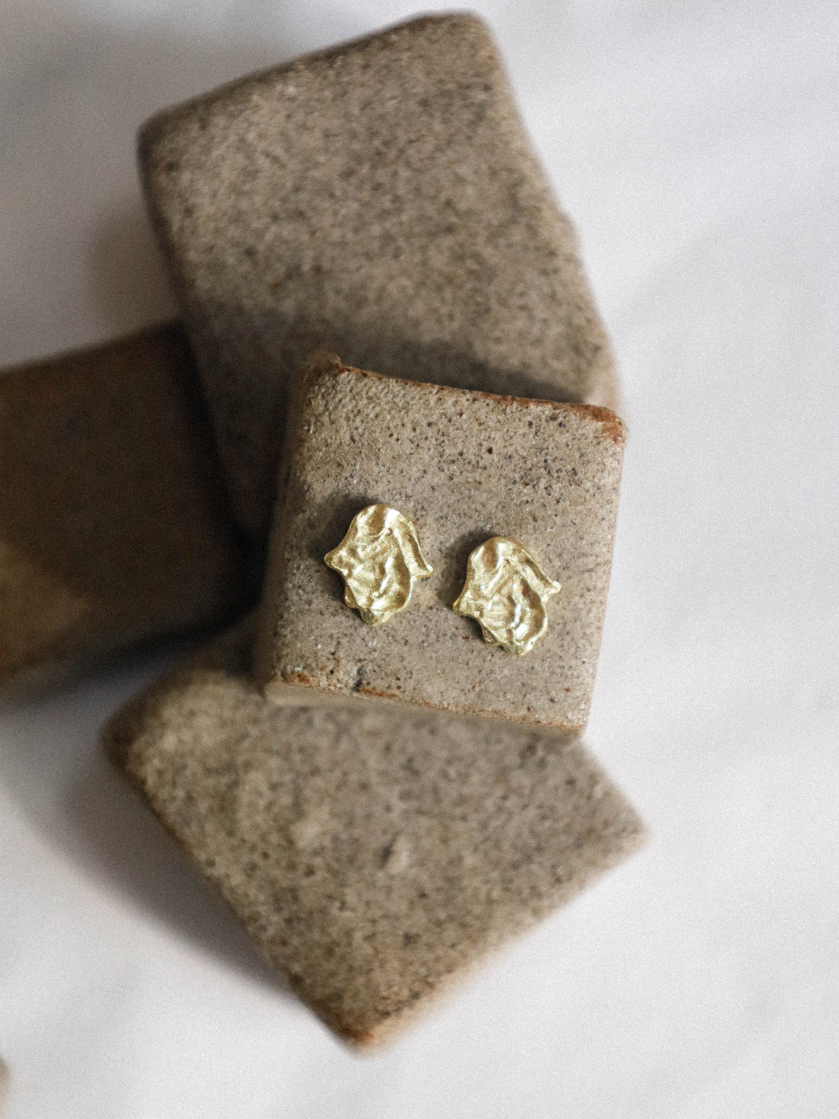 Hamsa Studs Gold