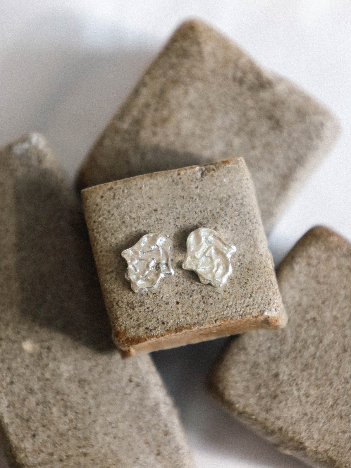 Hamsa Studs Silver