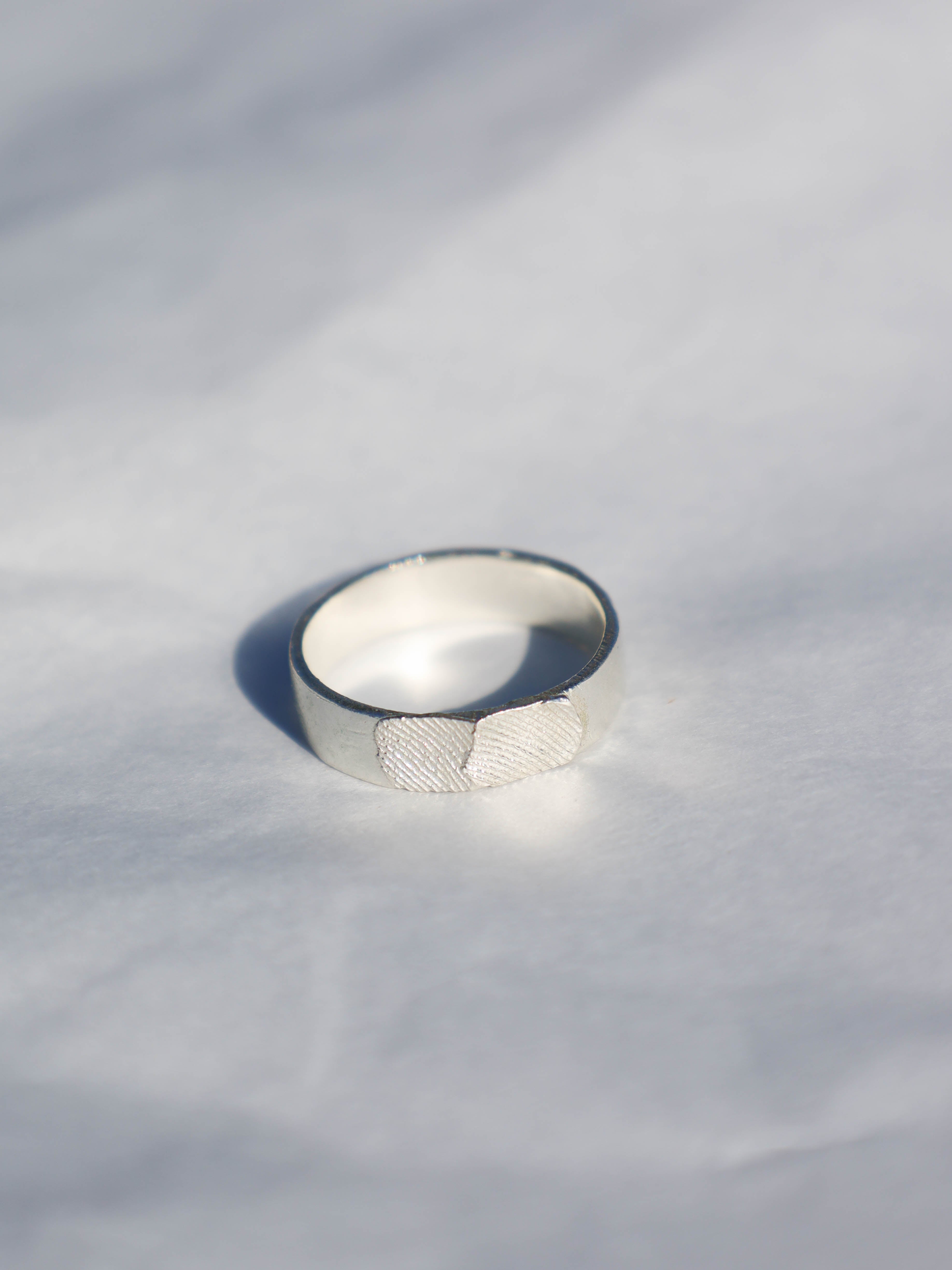 Fingerprint Basic Ring 14K Gold