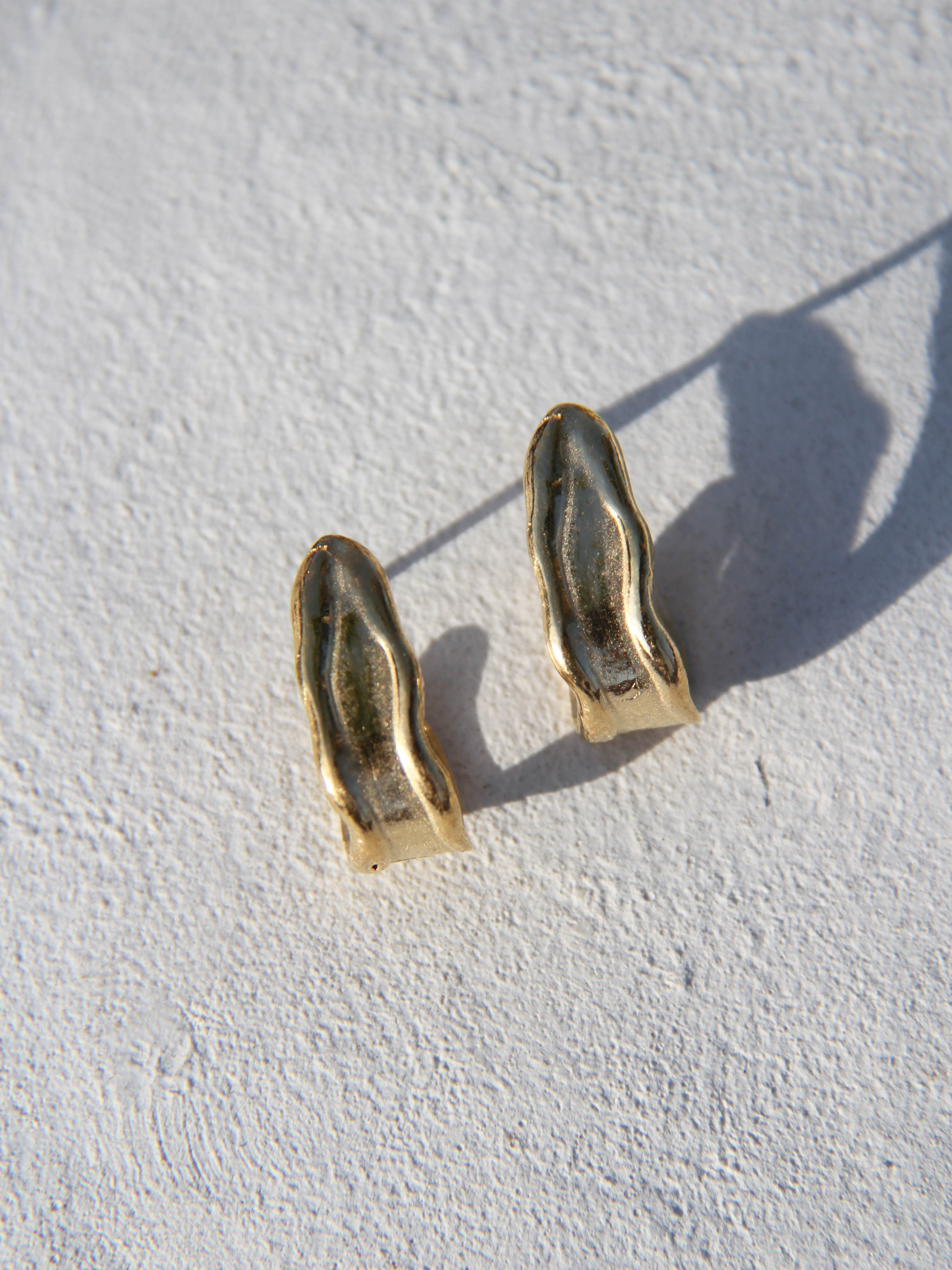 Melt Earrings Gold