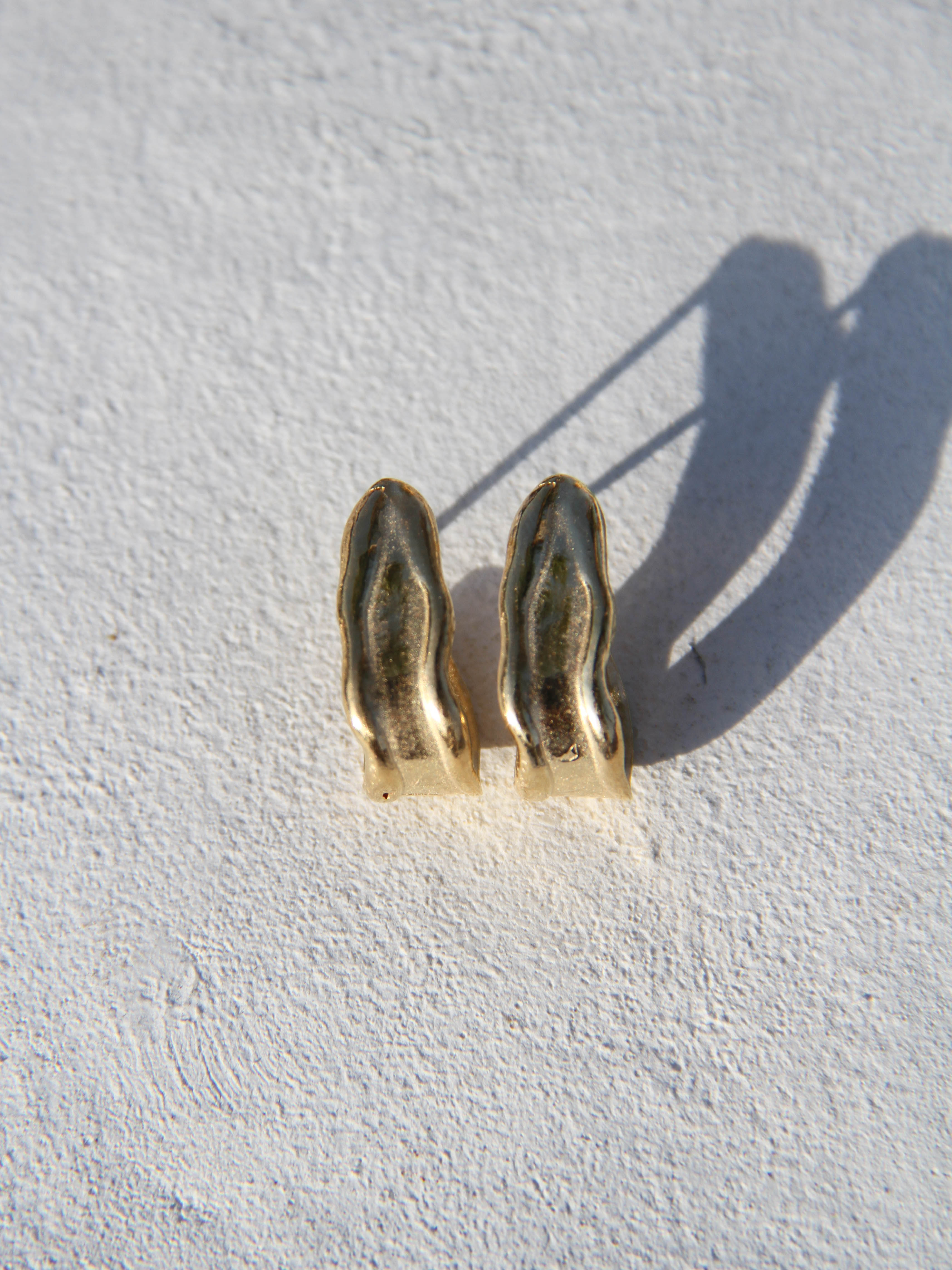 Melt Earrings Gold