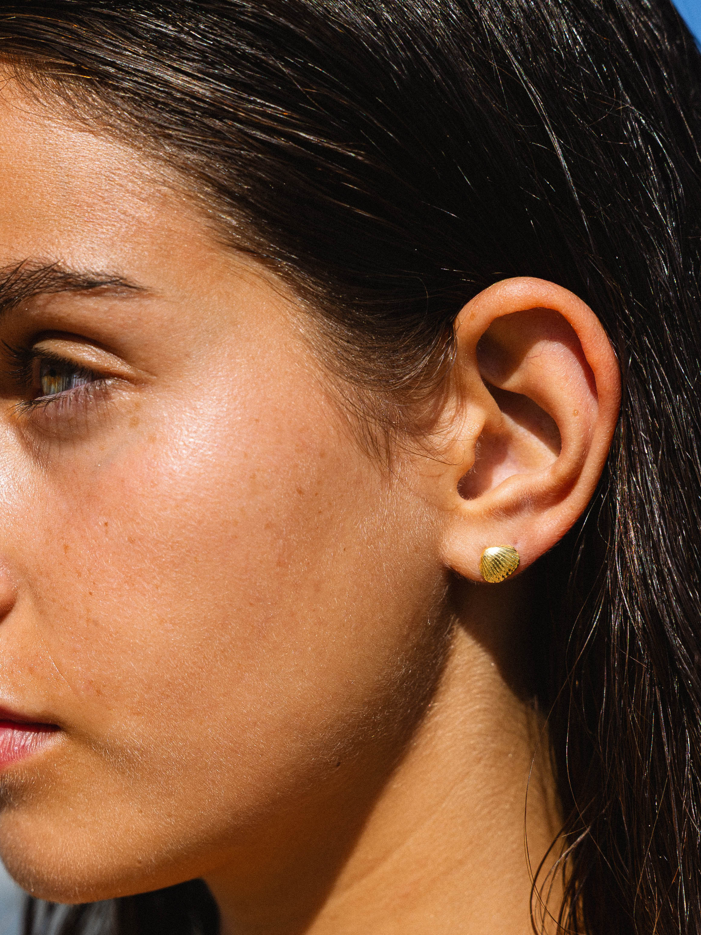 Mini Ocean Studs Gold